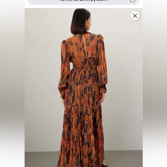 NWT FARM Rio long cocktail dress - Picture 5 of 8